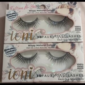 ioni Wispy Natural Cat Eye 3D Faux Mink Lashes 2pack